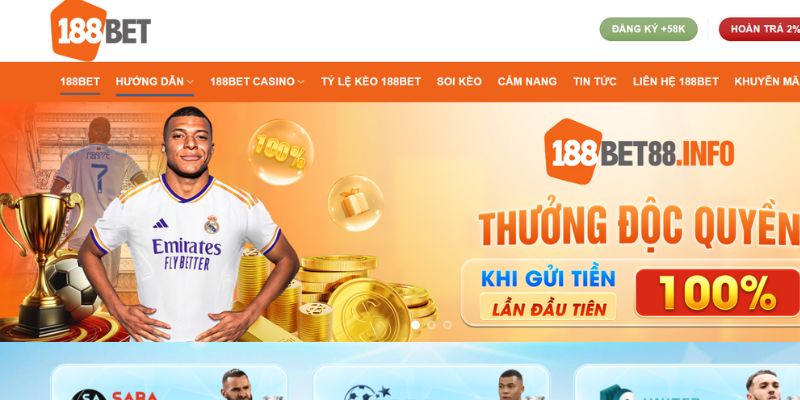 Nhà cái bắn cá 188Bet